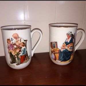 norman rockwell vintage mugs ☕️